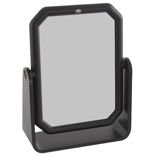 Kosmetické zrcadlo Elite Models hranaté, 10x13cm, černé