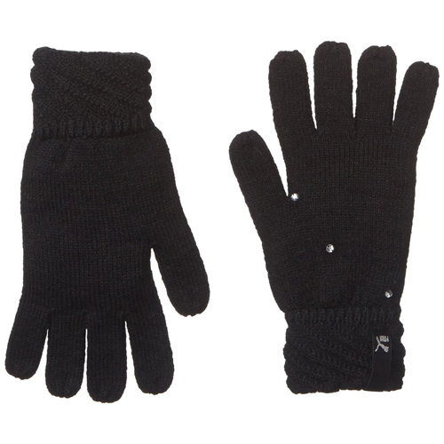 Puma Female Knit Gloves black | S