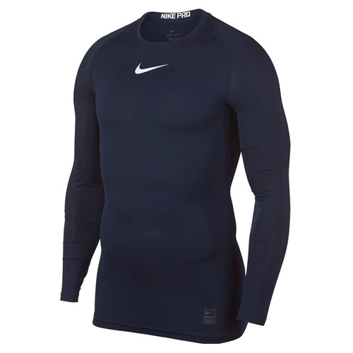 Termo tričko Nike Pro Top s dlouhým rukávem | Tmavě modrá | XXL