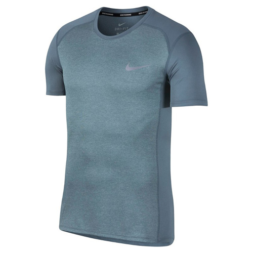 Nike M NK DRY MILER TOP SS 10 | RUNNING | MENS | SHORT SLEEVE TOP | ARMORY BLUE/HTR | S