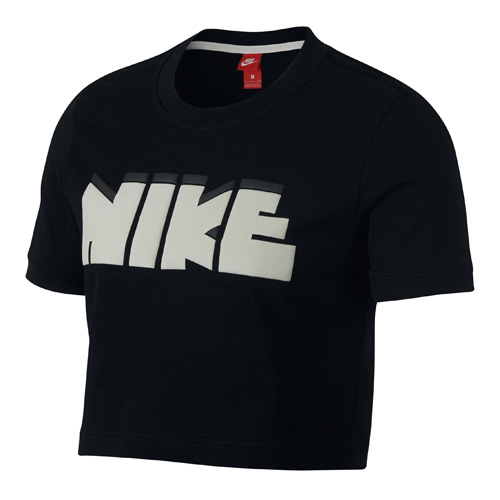 Nike W NSW TEE CROP ARCHIVE 10 | NSW OTHER SPORTS | WOMENS | SHORT SLEEVE T-SHIRT | BLAC