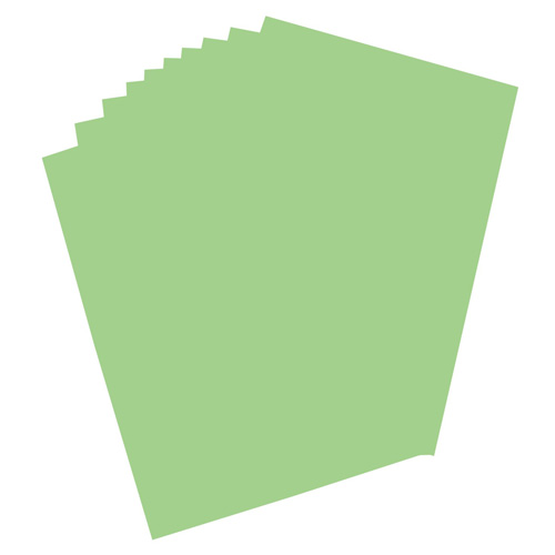 Kartonový papír Folia Paper 48x68cm | barva zelená | 10 kusů | 210227