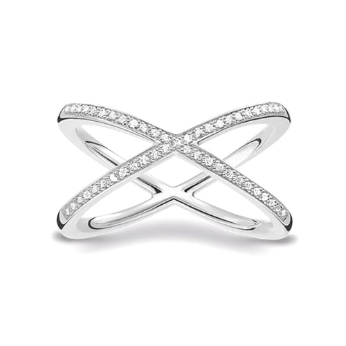 Prsten Thomas Sabo D_TR0029-725-14-48, Sterling Silver, 925 Sterling silver, wh
