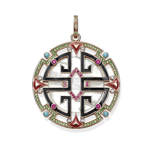Přívěsek "Asijský ornament" Thomas Sabo PE793-385-7, Sterling Silver, 925 Sterling silver, 18k rose