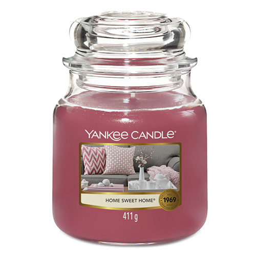 Svíčka ve skleněné dóze Yankee Candle Ó sladký domove, 410 g