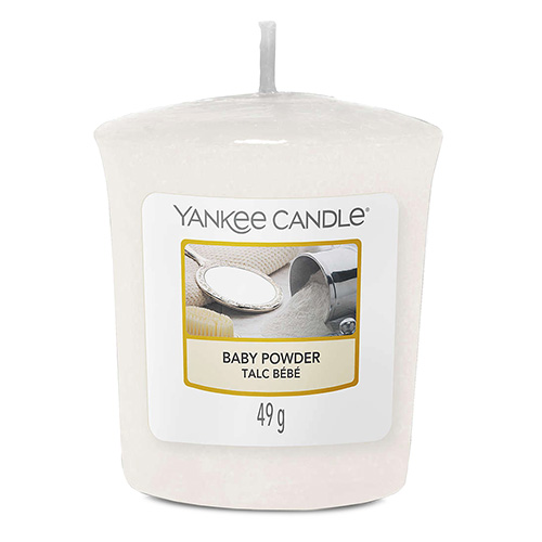 Svíčka Yankee Candle Dětský pudr, 49 g
