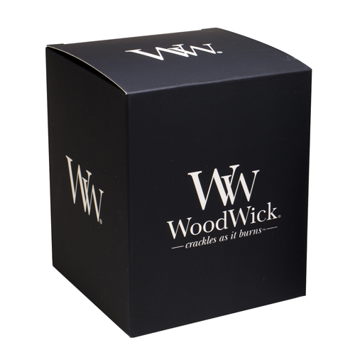 Dárková krabička WoodWick Na střední svíčku, černá