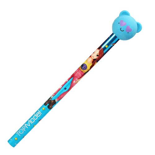 Tužka s gumou Top Model ASST Modrý medvídek