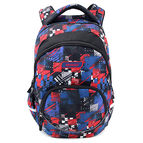 Studentský batoh Target Červeno-modré vzory