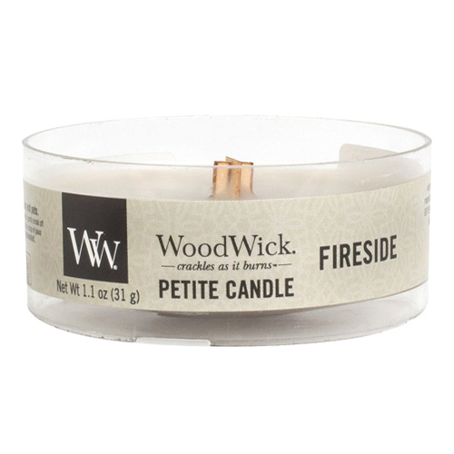Drobná svíčka WoodWick Oheň v krbu, 31 g