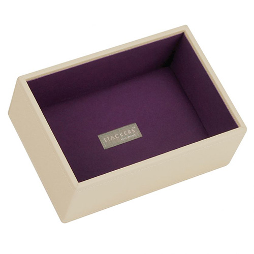 Patro šperkovnice Stackers Krémová/purpurová | Jewellery Box Layers Mini