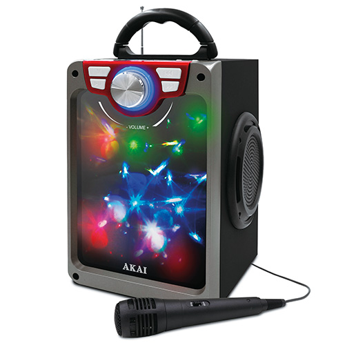 Reproduktor AKAI CEU-7300BT, přenosný, Bluetooth, FM, USB, mikrofon