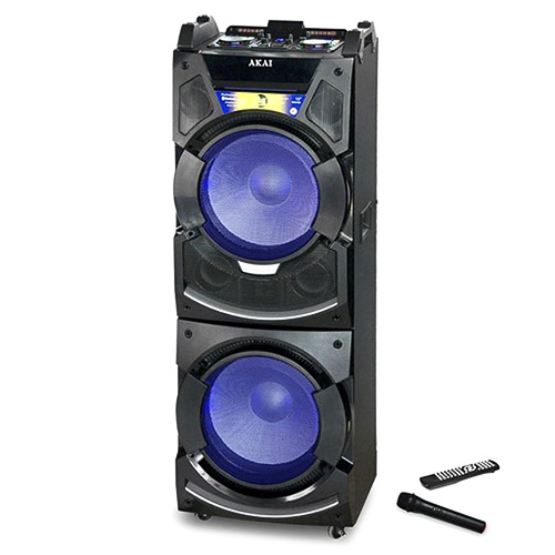 Reproduktor AKAI DJ-S5H, přenosný, bluetooth, LED displej, dálkové ovládání,