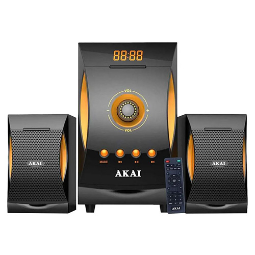 Reproduktorový systém Akai SS032A-3515 2.1, FM rádio, vstup USB a čtečky karet, dálkové