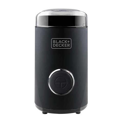 Mlýnek na kávu Black+Decker BXCG150E, na kávu, koření a mák, nerezová ocel, protiskluzov