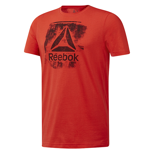 Pánské triko Reebok DU4678 | GS Stamped Logo | M | červená
