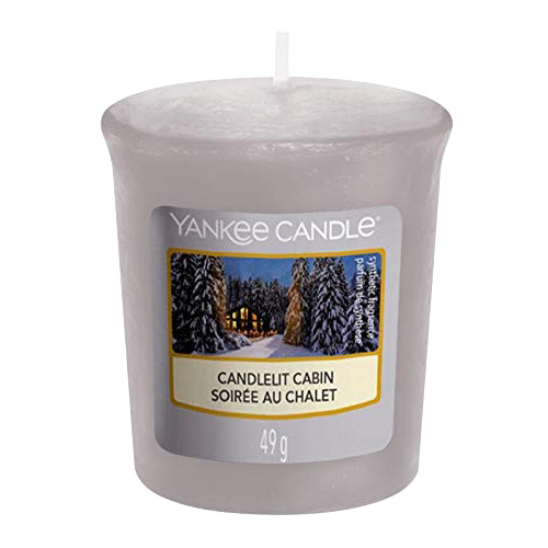 Svíčka Yankee Candle Chata ozářena svíčkou, 49 g