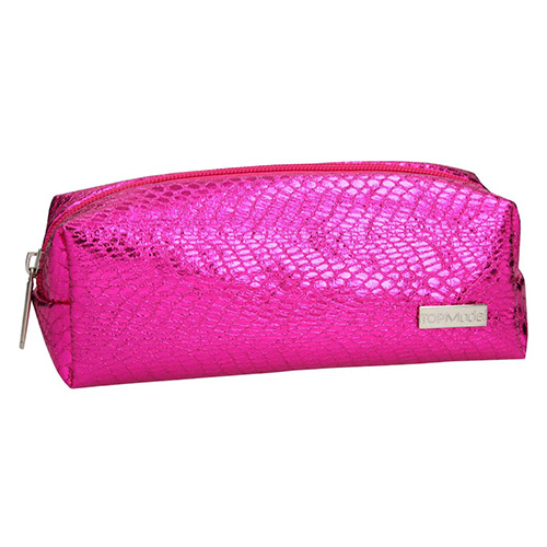 Kosmetická taška Top Model Tmavě růžová, s hadím vzorem