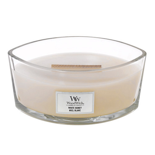 Svíčka dekorativní váza WoodWick Bílý med, 453.6 g