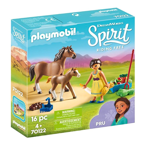 Próza s koněm a hříbětem Playmobil Spirit Riding Free, 16 dílků
