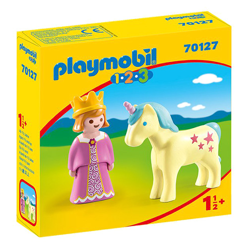Princezna s jednorožcem Playmobil 1.2.3, 2 dílky