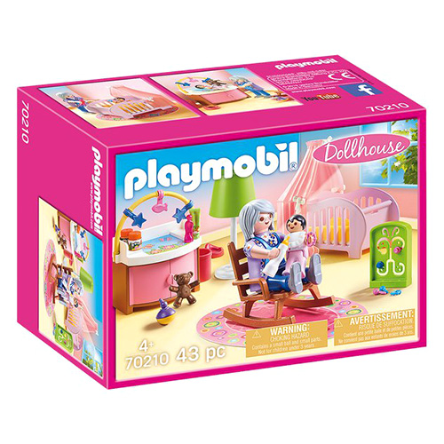 Dětský pokoj kojence Playmobil Domečky pro panenky a příslušenství, 43 dílků