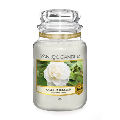 Svíčka ve skleněné dóze Yankee Candle Květ kamélie, 623 g