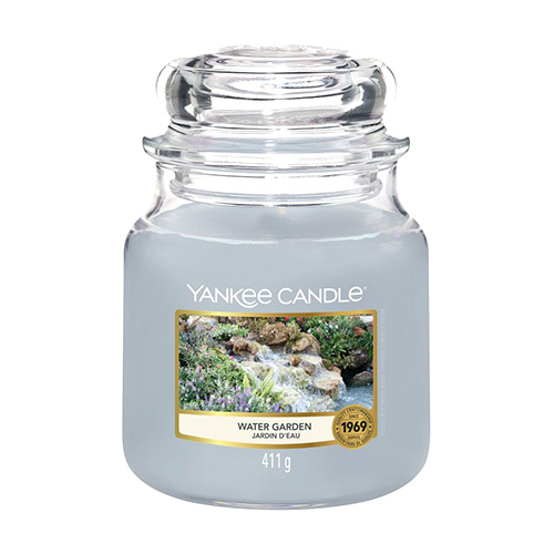 Svíčka ve skleněné dóze Yankee Candle Vodní zahrada, 410 g