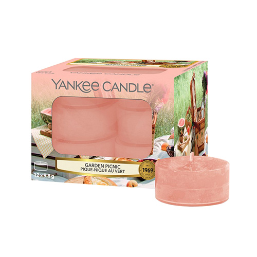 Svíčky čajové Yankee Candle Piknik na zahradě, 12 ks