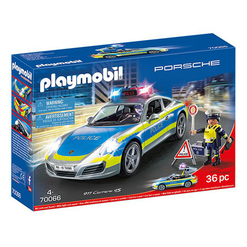 Porsche 911 Carrera 4S Playmobil Policie, 36 dílků