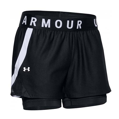 Dámské šortky Under Armour Play Up 2-in-1 Shorts-BLK | 1351981-001 | S