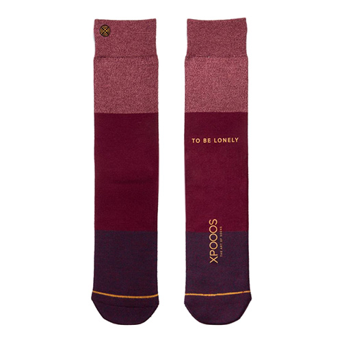 Ponožky XPOOOS Essential Bamboo | Červená | 39-42 EUR