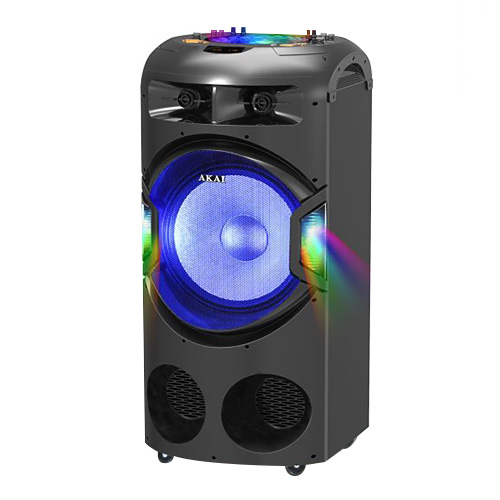 Reproduktor AKAI DJ-BY4L, přenosný, bluetooth, FM, dual systém, LED displej,