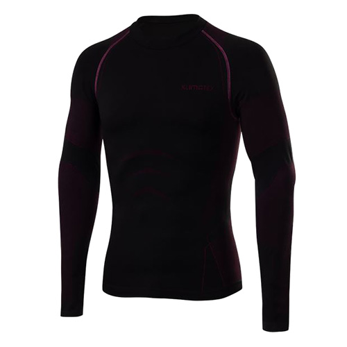 Pánské tričko Klimatex UNW DR TAS | černá/tm.purpurová | UNW-P05-TAS-M-900/414