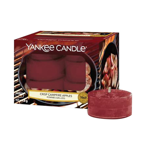 Svíčky čajové Yankee Candle Jablka pečená na ohni, 12 ks