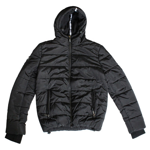 Pánská zimní bunda Superdry M50007LPDR, černá, vel.L, s kapucí