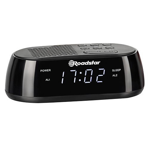 Rádiobudík Roadstar CLR-2477, FM PLL, USB, 0,6" displej, 2x alarm
