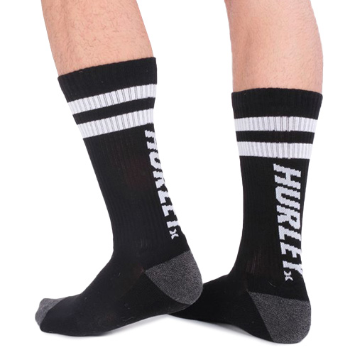 Pánské ponožky Hurley Extended Terry | MSOEU00001 | 001 | EU 44 - 47,5 | UK 9 - 12
