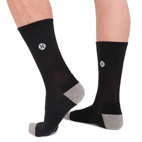 Pánské ponožky Hurley Icon 1/2 Terry Crew | MSOEU00003 | 001 |EU 44 - 47,5 | UK 9