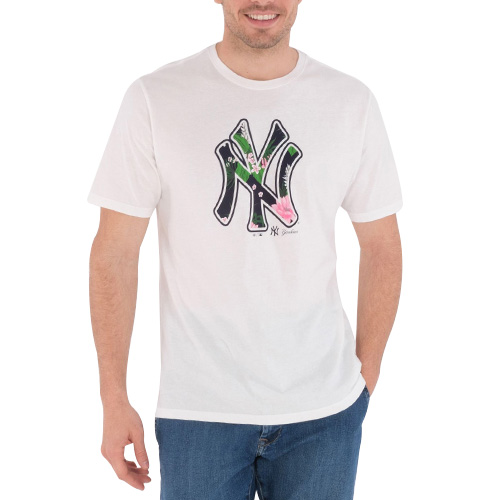 Pánské triko Hurley New York Yankees | MTS0030830 | H100 - WHITE | S