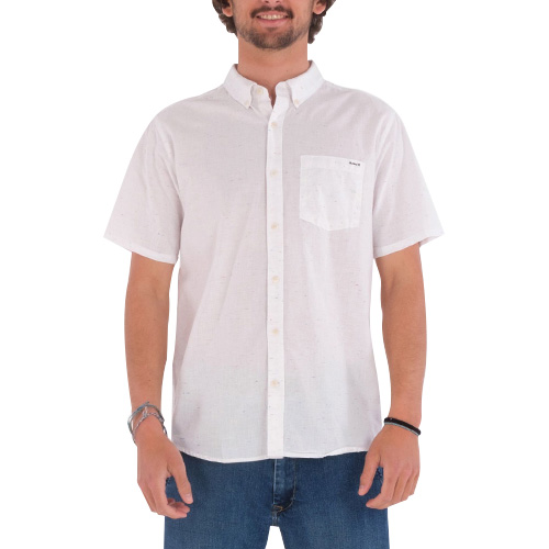 Pánská košile Hurley OAO Space Dye | MVS0005360 | H100 - WHITE | XXL