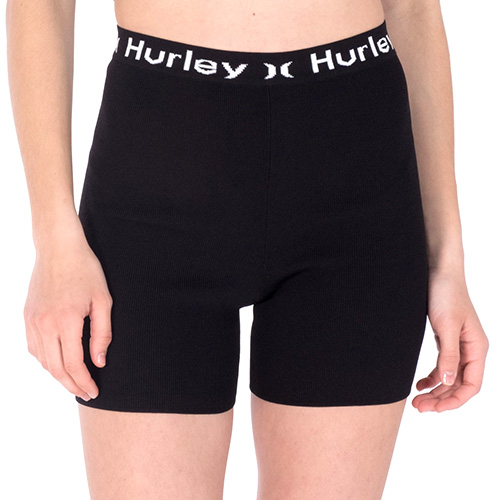 Dámské šortky Hurley OAO Text Active | AWAC22Q1OS | BLACK | XS