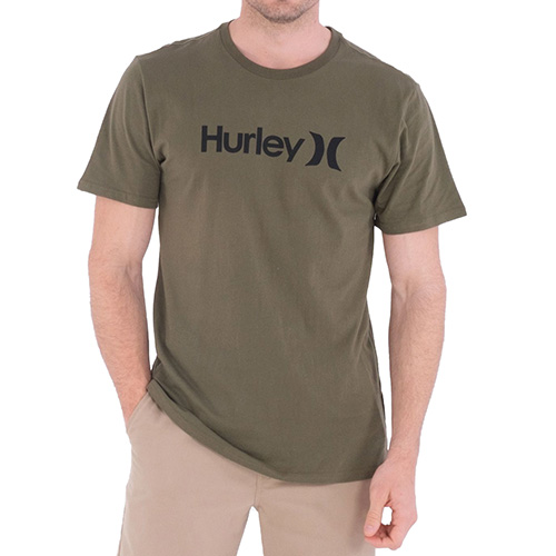 Pánské triko Hurley Seasonal OAO Solid | HATS1025 | OLIVE | L