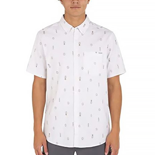 Pánská košile Hurley Organic OAO Stretch | MVS0005290 | BARELY BONE | XXL
