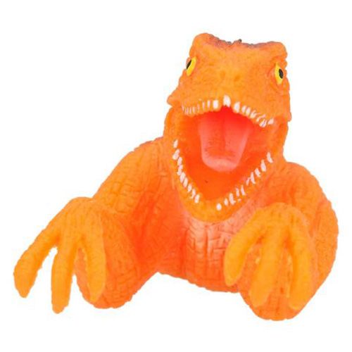 Prstová loutka Dino World ASST Oranžový, T-Rex