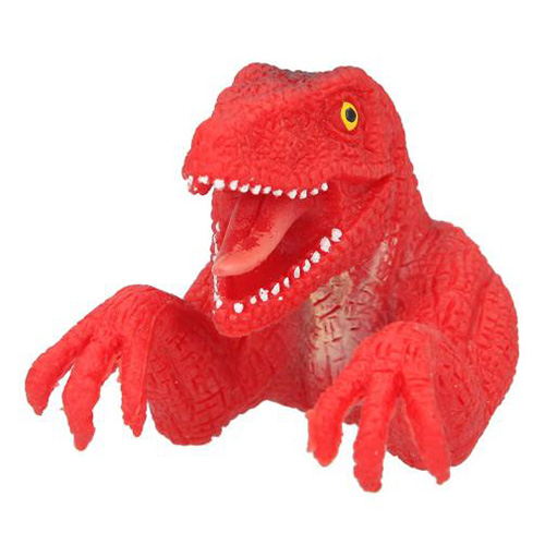 Prstová loutka Dino World ASST Červený, T-Rex