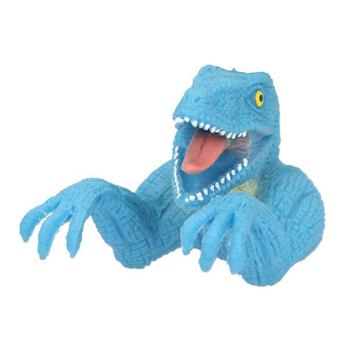 Prstová loutka Dino World ASST Modrý, T-Rex