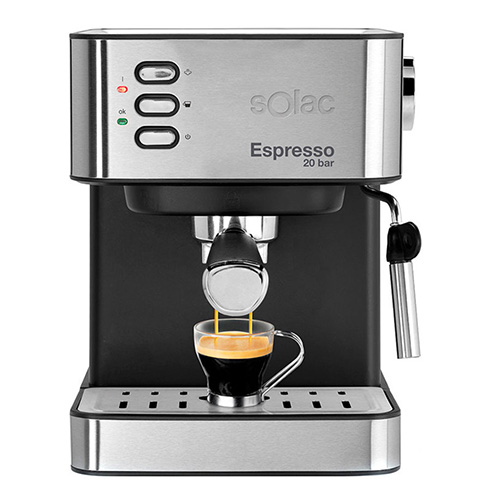 Kávovar Solac CE4481, espresso, na mletou kávu, 20 barů, automatické vypnu