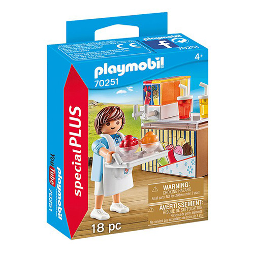 Prodejce ledové tříště Playmobil Prázdniny, 18 dílků