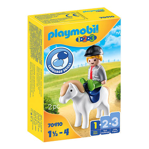 Chlapec s poníkem Playmobil 1.2.3, 2 dílky